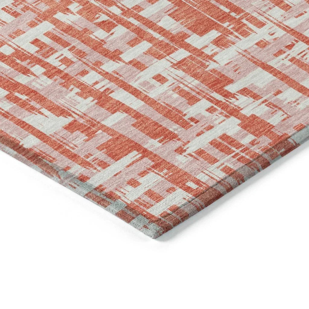 LOOMLAN Rugs Zarifa Coral Washable Indoor-Outdoor Rug