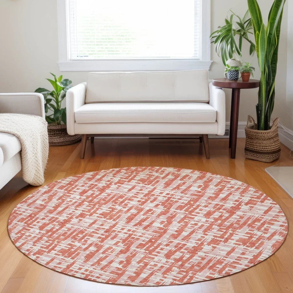 LOOMLAN Rugs Zarifa Coral Washable Indoor-Outdoor Rug