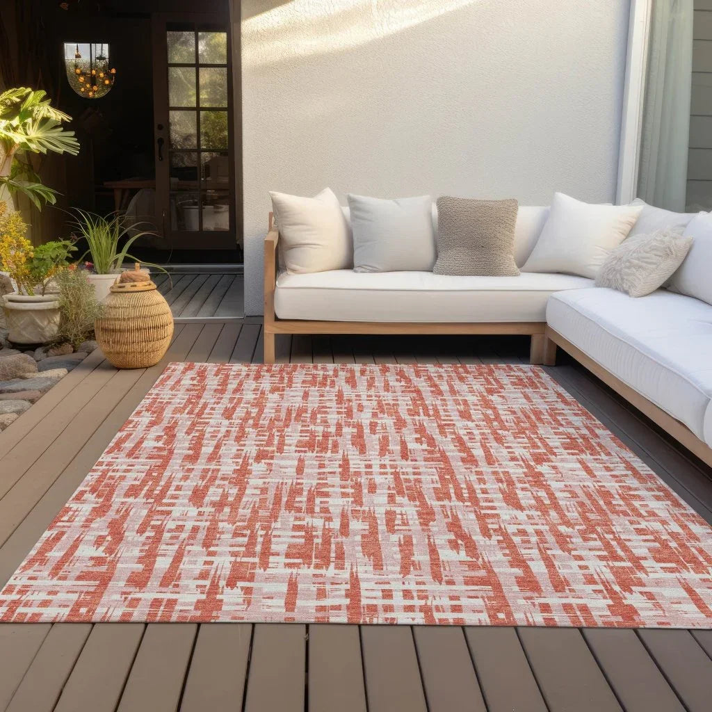 LOOMLAN Rugs Zarifa Coral Washable Indoor-Outdoor Rug