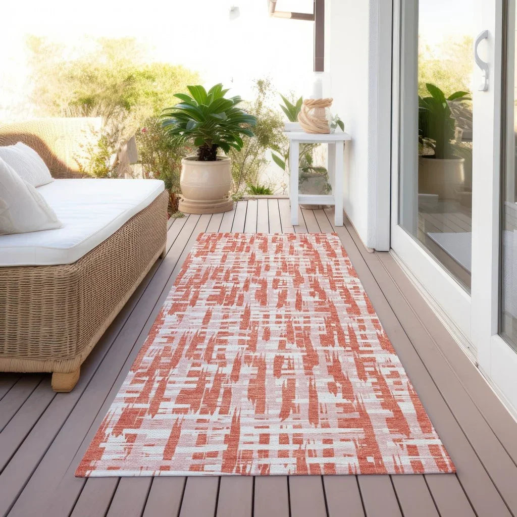 LOOMLAN Rugs Zarifa Coral Washable Indoor-Outdoor Rug