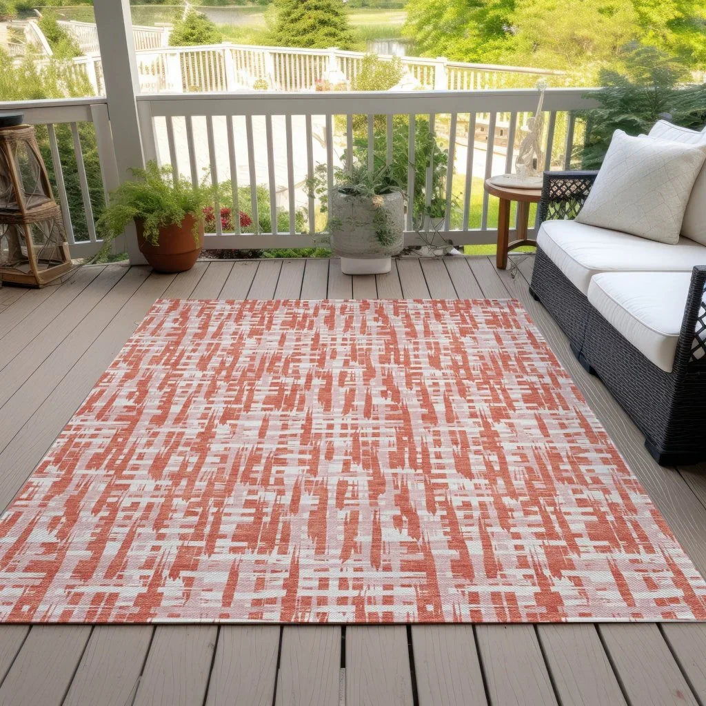 LOOMLAN Rugs Zarifa Coral Washable Indoor-Outdoor Rug