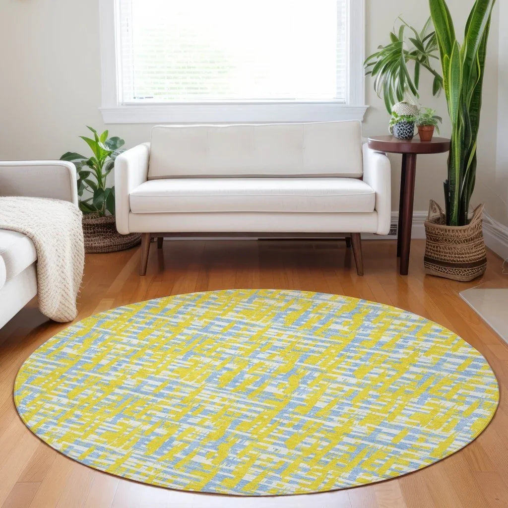 LOOMLAN Rugs Zarifa Gold Washable Indoor-Outdoor Rug
