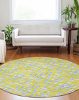 LOOMLAN Rugs Zarifa Gold Washable Indoor-Outdoor Rug