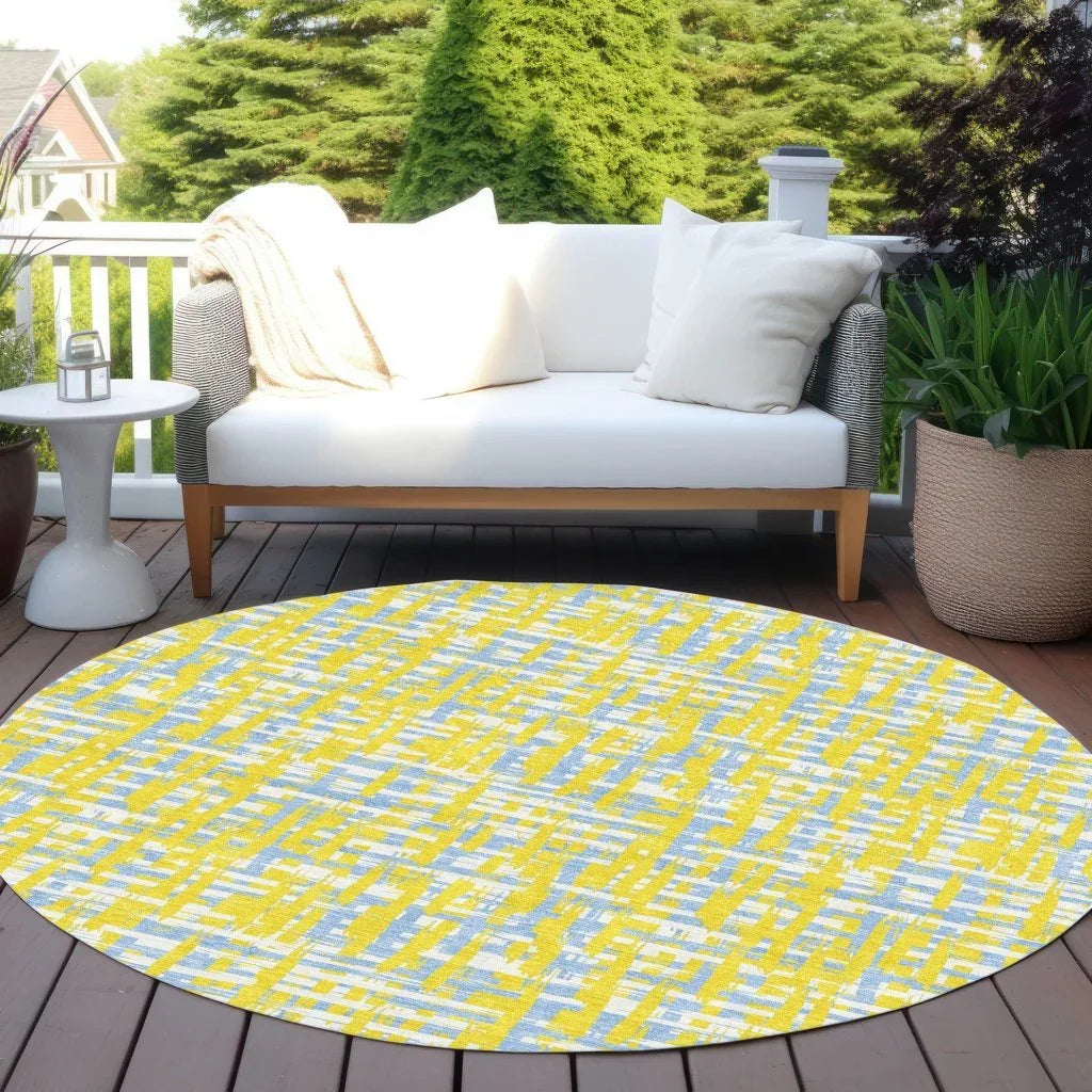 LOOMLAN Rugs Zarifa Gold Washable Indoor-Outdoor Rug