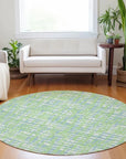 LOOMLAN Rugs Zarifa Green Washable Indoor-Outdoor Rug