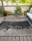 LOOMLAN Rugs Zehara Brown Washable Indoor-Outdoor Rug