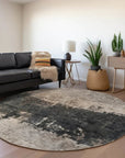LOOMLAN Rugs Zehara Brown Washable Indoor-Outdoor Rug
