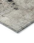 LOOMLAN Rugs Zehara Brown Washable Indoor-Outdoor Rug