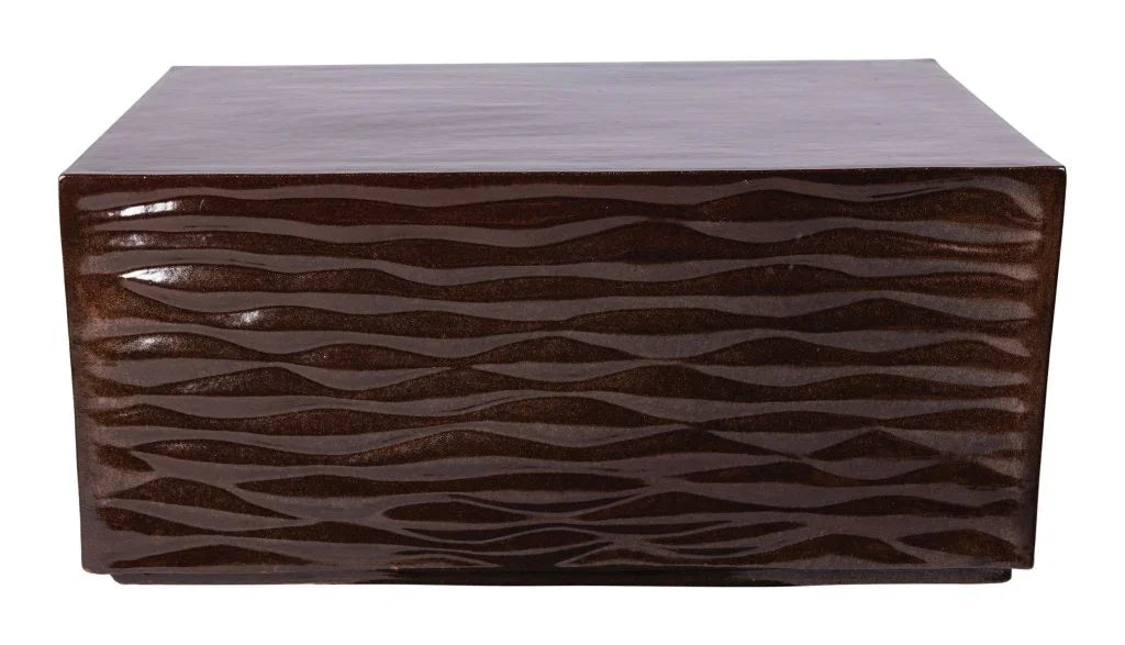 Zen Ceramic Rectangular Patio Coffee Table - LOOMLAN - Seasonal Living - Outdoor Coffee Tables