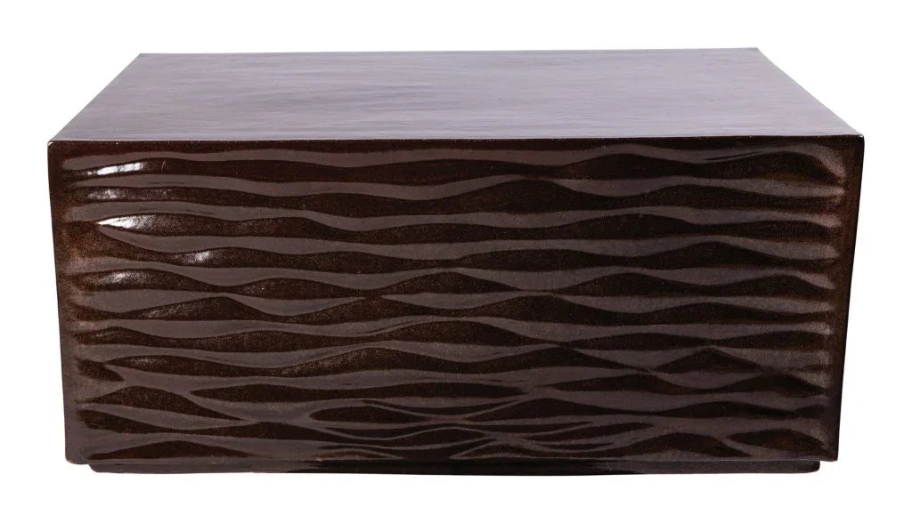 Zen Ceramic Rectangular Patio Coffee Table - LOOMLAN - Seasonal Living - Outdoor Coffee Tables