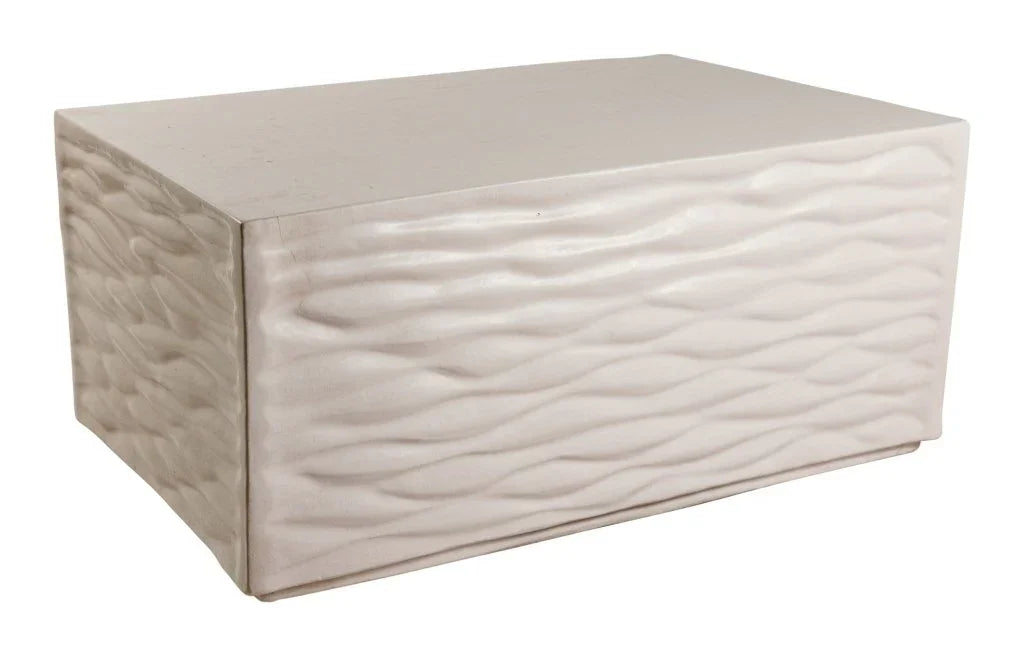 Zen Ceramic Rectangular Patio Coffee Table - LOOMLAN - Seasonal Living - Outdoor Coffee Tables