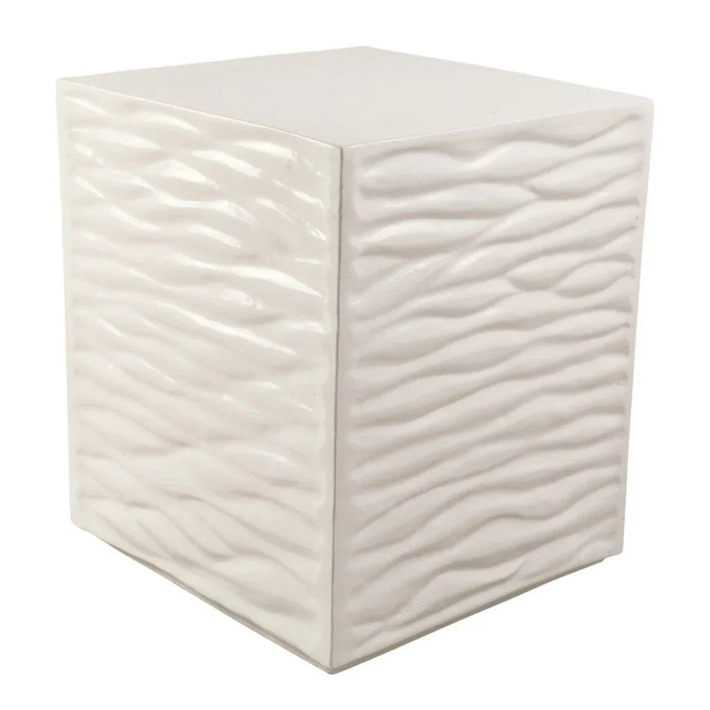 Seasonal Living Zen Ceramic Square Garden Stool