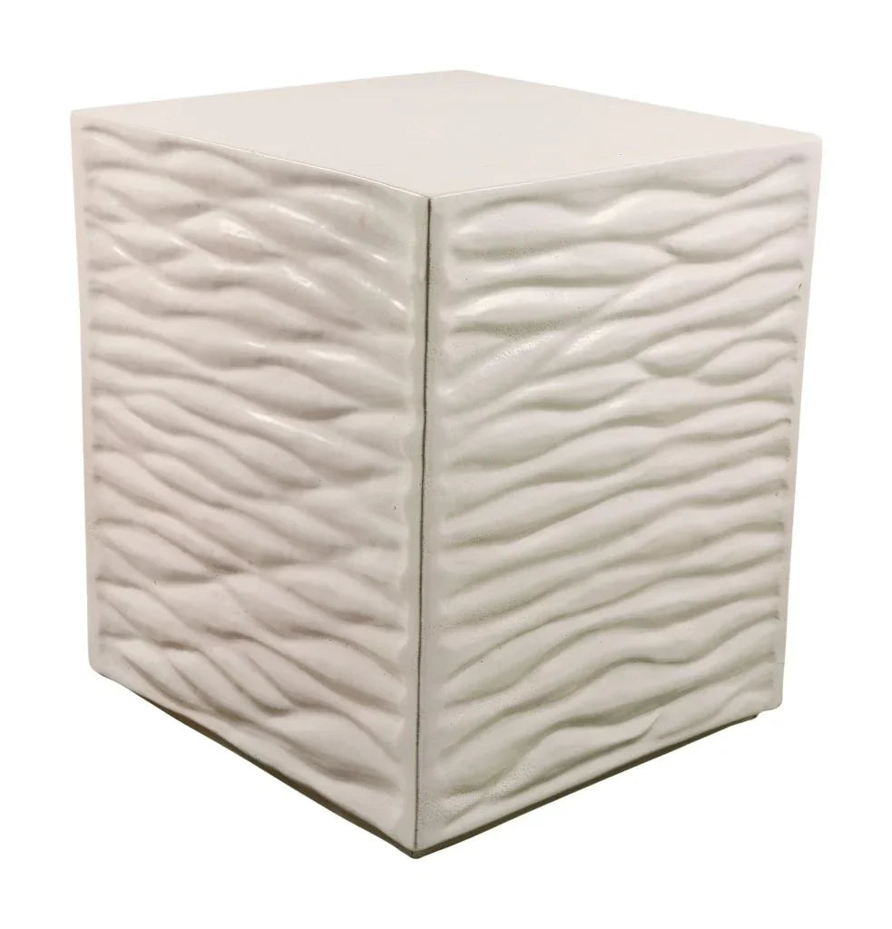 Seasonal Living Zen Ceramic Square Garden Stool