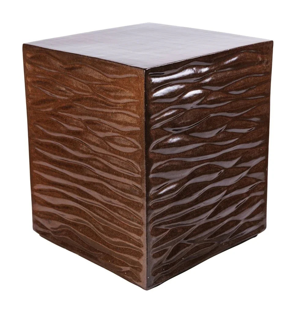 Seasonal Living Zen Ceramic Square Garden Stool