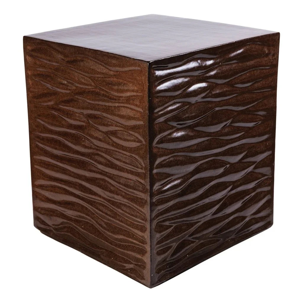Seasonal Living Zen Ceramic Square Garden Stool