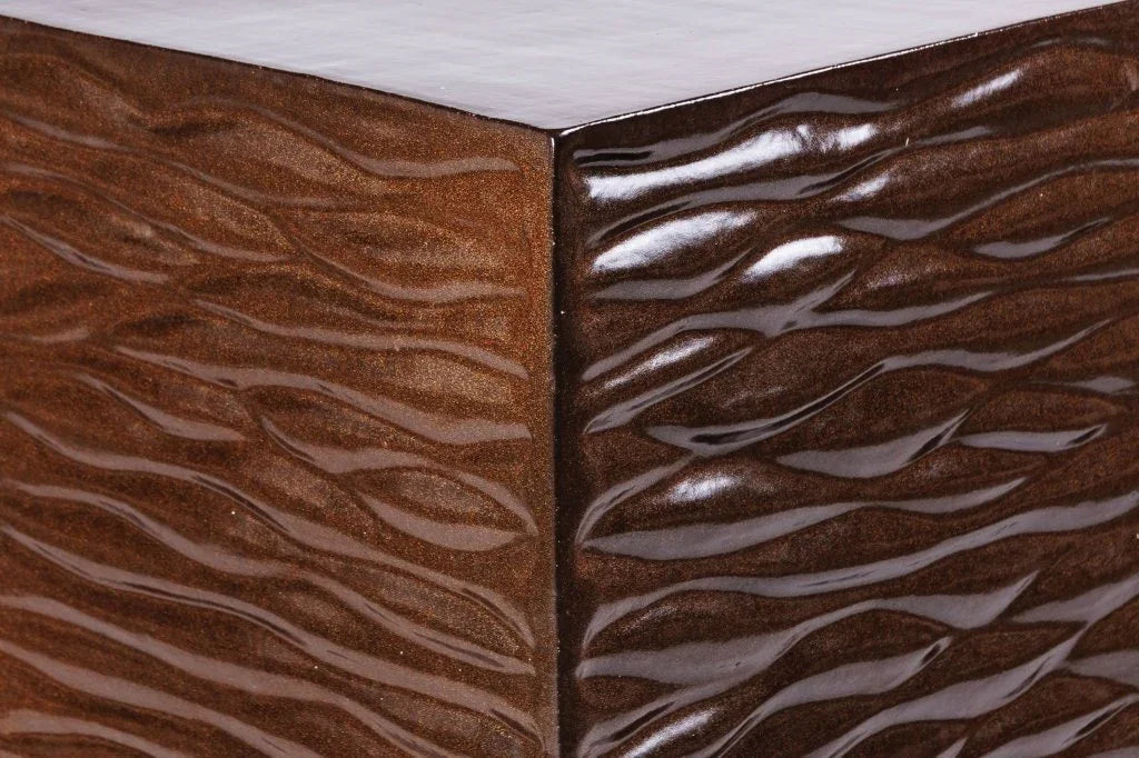 Seasonal Living Zen Ceramic Square Garden Stool