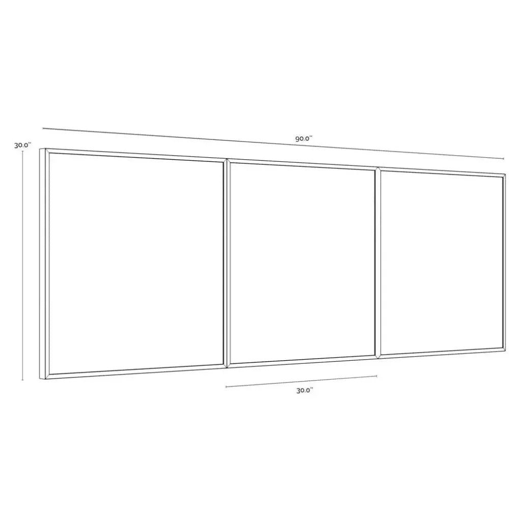 SUNPAN Zen Garden Set Of 3 Wall Art With Black