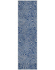 LOOMLAN Rugs Zena Blue Washable Indoor-Outdoor Rug