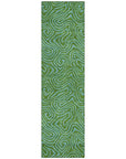 LOOMLAN Rugs Zena Green Washable Indoor-Outdoor Rug