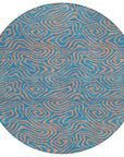 LOOMLAN Rugs Zena Teal Washable Indoor-Outdoor Rug