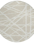 LOOMLAN Rugs Zephina Beige Washable Indoor-Outdoor Rug