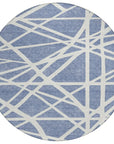 LOOMLAN Rugs Zephina Denim Washable Indoor-Outdoor Rug