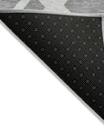 LOOMLAN Rugs Zephina Gray Washable Indoor-Outdoor Rug