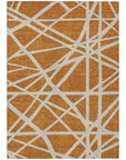 LOOMLAN Rugs Zephina Orange Washable Indoor-Outdoor Rug