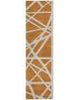 LOOMLAN Rugs Zephina Orange Washable Indoor-Outdoor Rug