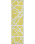 LOOMLAN Rugs Zephina Yellow Washable Indoor-Outdoor Rug