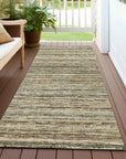 LOOMLAN Rugs Zephyna Brown Washable Indoor-Outdoor Rug