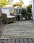LOOMLAN Rugs Zephyna Gray Washable Indoor-Outdoor Rug