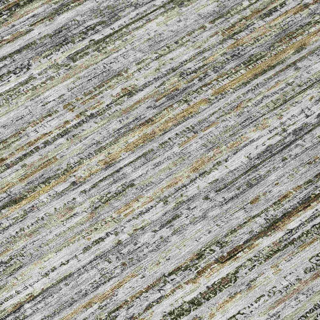 LOOMLAN Rugs Zephyna Gray Washable Indoor-Outdoor Rug
