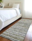LOOMLAN Rugs Zephyna Gray Washable Indoor-Outdoor Rug