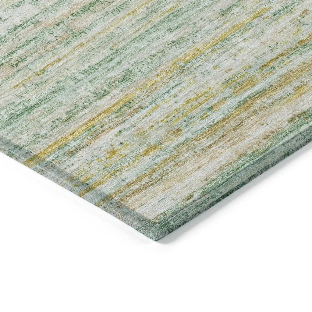 LOOMLAN Rugs Zephyna Mint Washable Indoor-Outdoor Rug