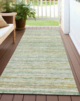 LOOMLAN Rugs Zephyna Mint Washable Indoor-Outdoor Rug