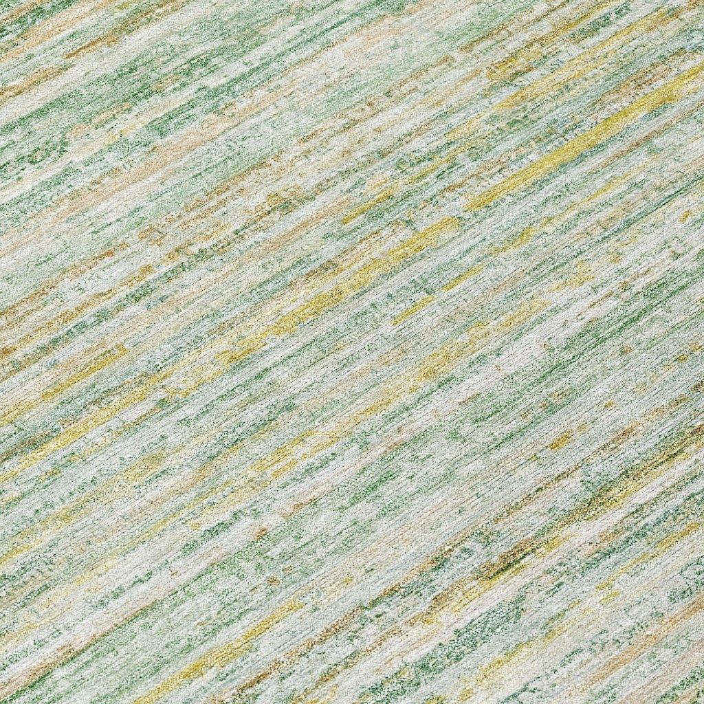LOOMLAN Rugs Zephyna Mint Washable Indoor-Outdoor Rug