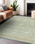 LOOMLAN Rugs Zephyna Mint Washable Indoor-Outdoor Rug