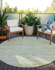 LOOMLAN Rugs Zephyna Mint Washable Indoor-Outdoor Rug
