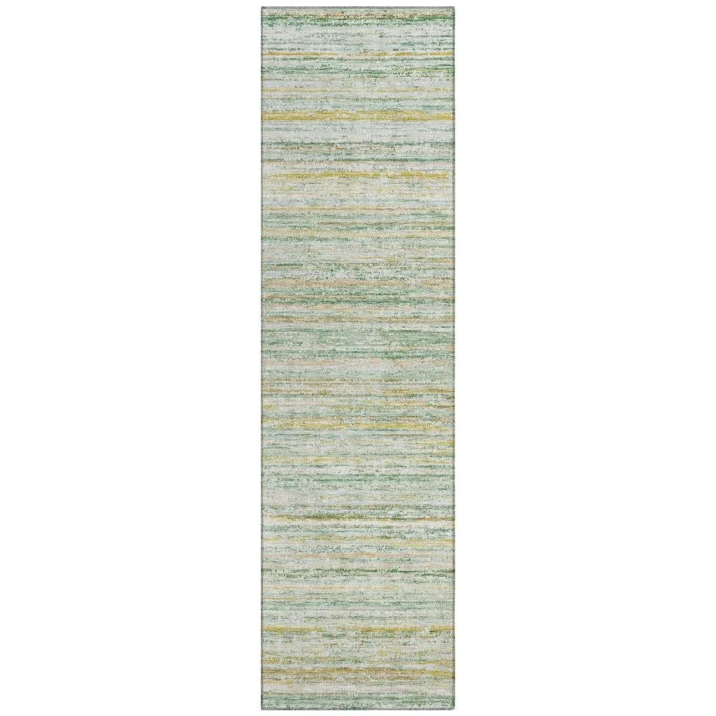 LOOMLAN Rugs Zephyna Mint Washable Indoor-Outdoor Rug