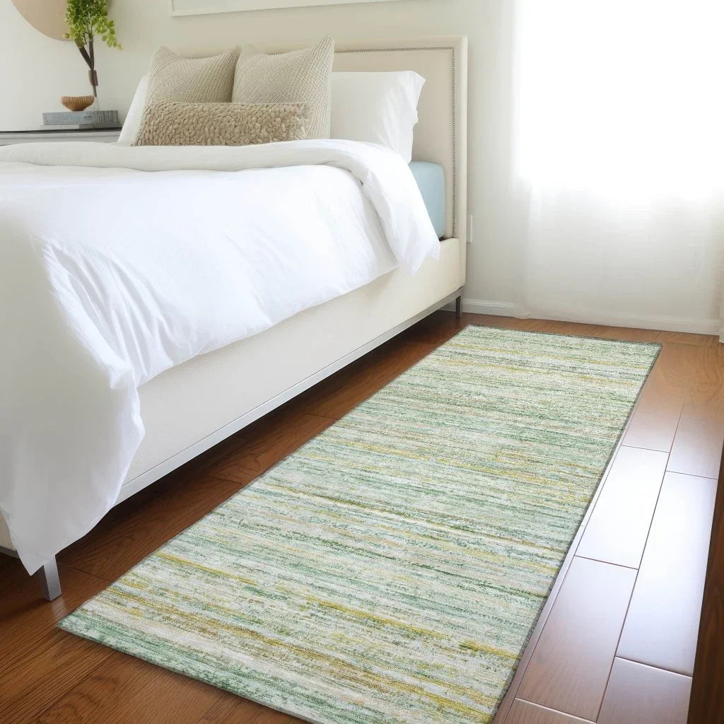 LOOMLAN Rugs Zephyna Mint Washable Indoor-Outdoor Rug