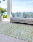 LOOMLAN Rugs Zephyna Mint Washable Indoor-Outdoor Rug
