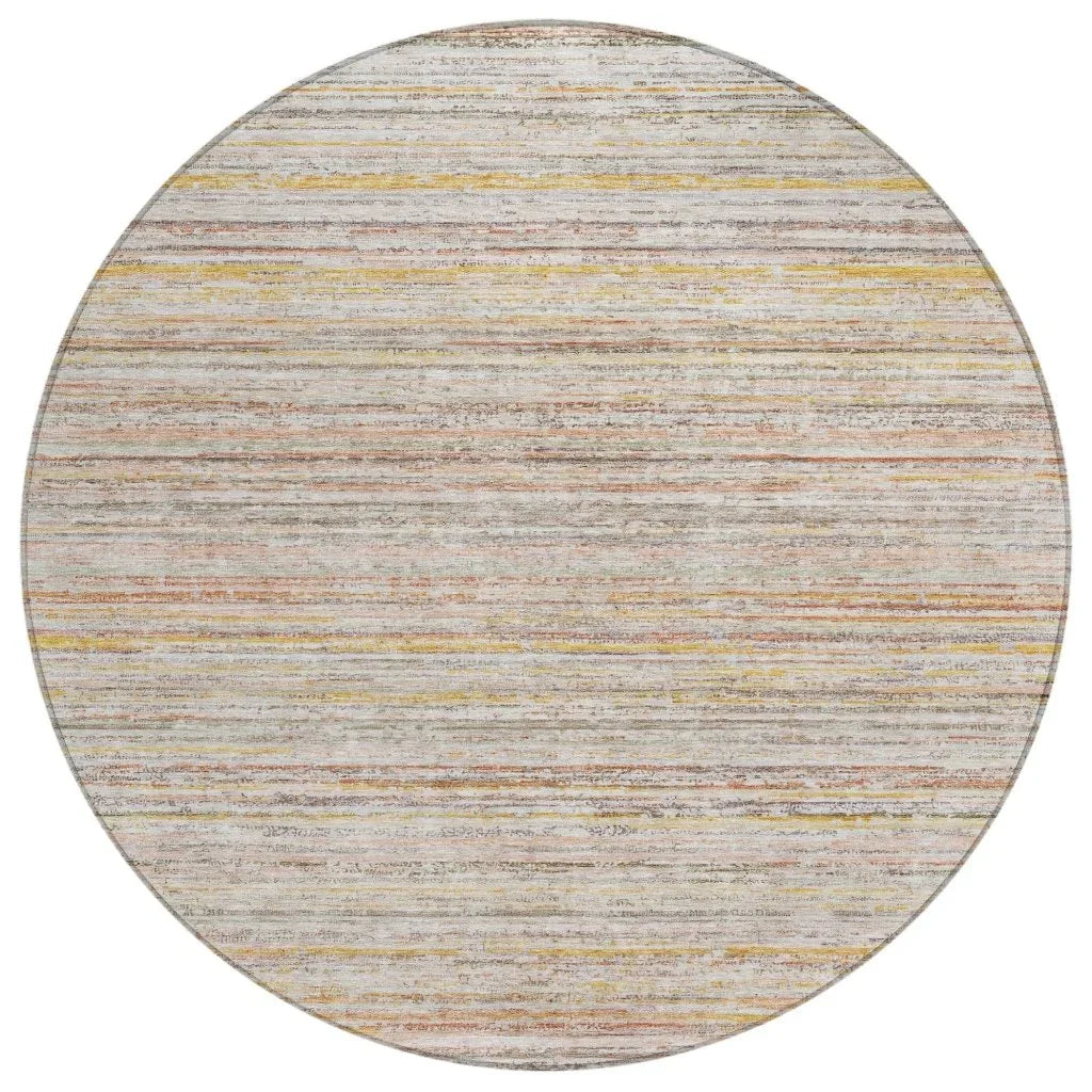 LOOMLAN Rugs Zephyna Orange Washable Indoor-Outdoor Rug