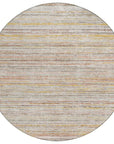 LOOMLAN Rugs Zephyna Orange Washable Indoor-Outdoor Rug