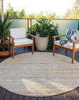 LOOMLAN Rugs Zephyna Orange Washable Indoor-Outdoor Rug