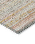 LOOMLAN Rugs Zephyna Orange Washable Indoor-Outdoor Rug