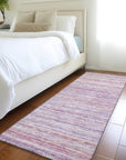 LOOMLAN Rugs Zephyna Pink Washable Indoor-Outdoor Rug