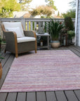 LOOMLAN Rugs Zephyna Pink Washable Indoor-Outdoor Rug