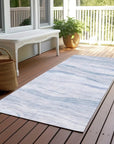 LOOMLAN Rugs Zevalyn Blue Washable Indoor-Outdoor Rug
