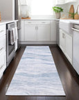 LOOMLAN Rugs Zevalyn Blue Washable Indoor-Outdoor Rug